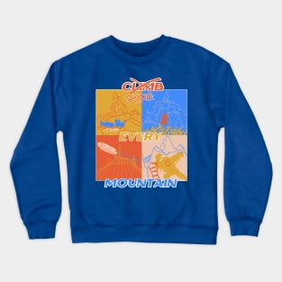 Ride Every Mountain Theme Park Art Crewneck Sweatshirt